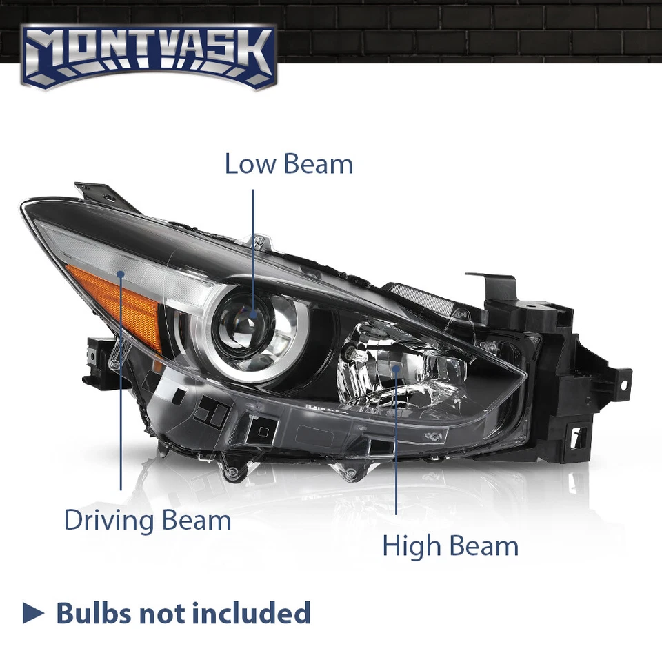 Faros proyectores halógenos izquierda+derecha aptos para Mazda 2017-2018 3 Foto 3 de 4