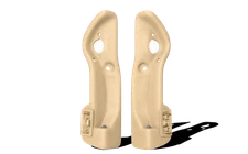 Aftermarket Mercedes-Benz Softtop Opener Covers (A124 E320) - Set - Creme Beige