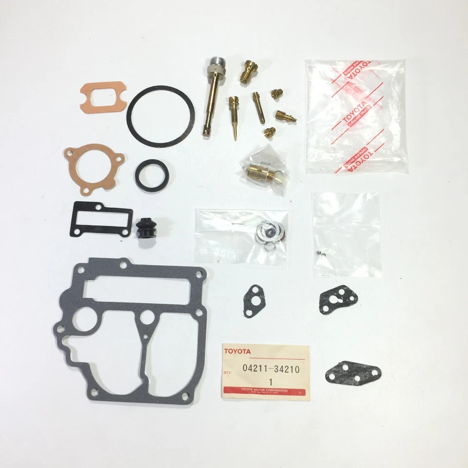 Kit de carburador Toyota Celica RA40 1977-1981 genuino nuevo en stock Japón Foto 2 de 3