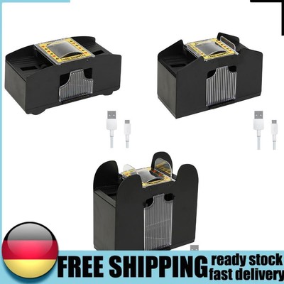 1-6 Decks Automatic Card Shuffler USB/Battery Power Electric Shuffling Machines