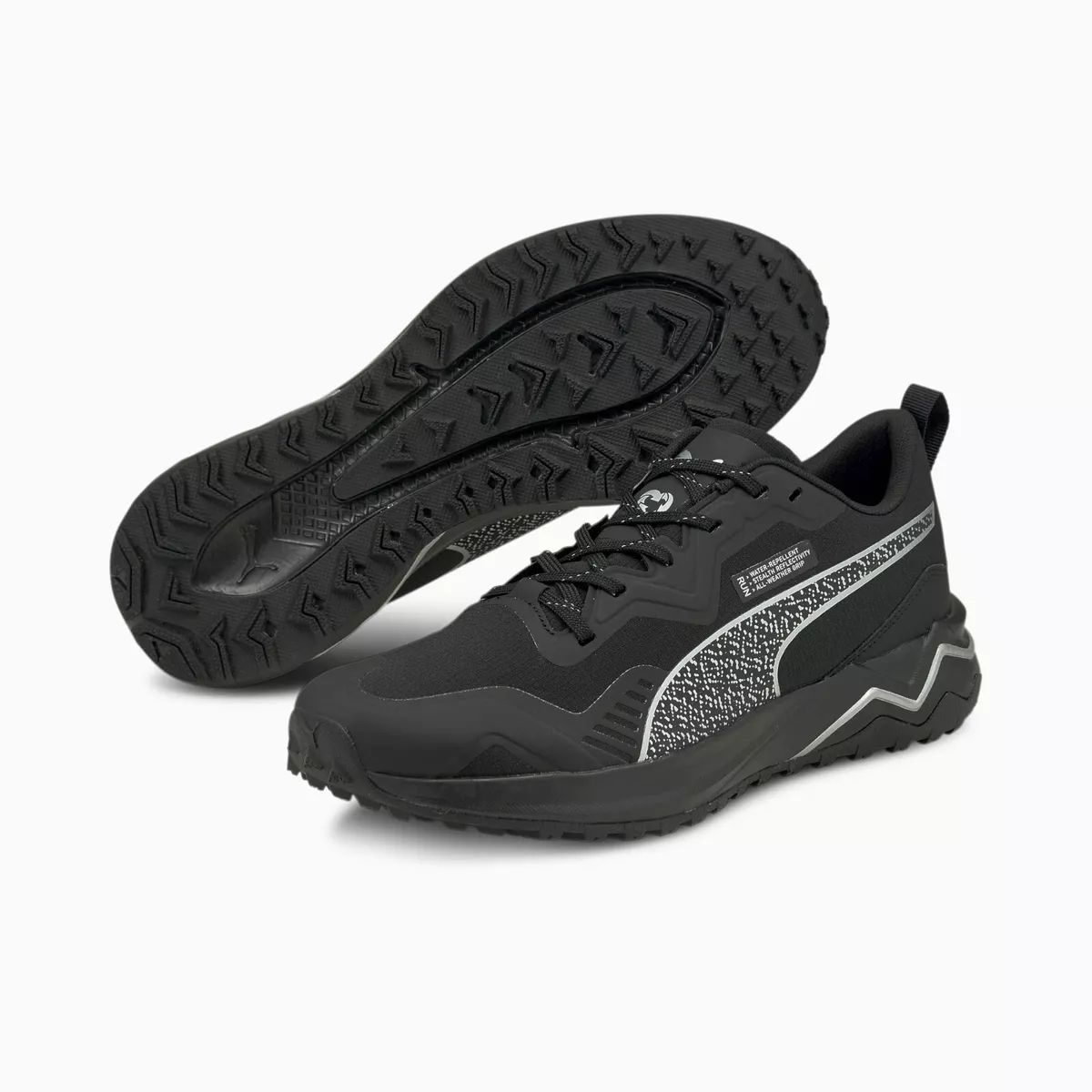 NEW MENS PUMA BETTER FOAM XTERRA WATER REPELLENT RUNNING 195166 02 BLACK SZ 10