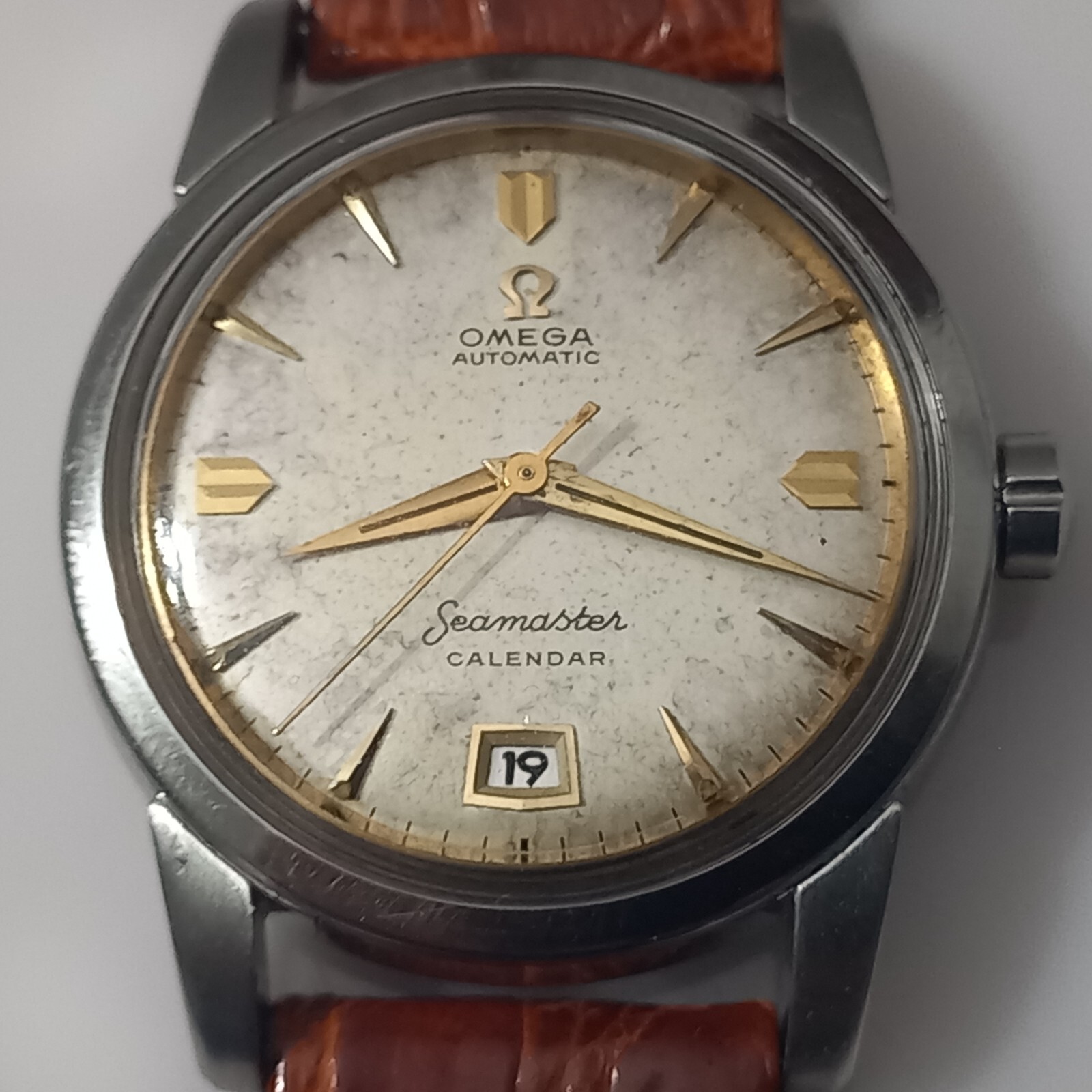 1954 Omega Seamaster Calendar Ref 2757-3 SC Automatic Bumper Cal 355 Watch