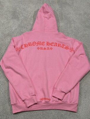 Chrom hearts ピンク フーディ Chrome Hearts Pink Logo Hoodie Size Medium | eBay