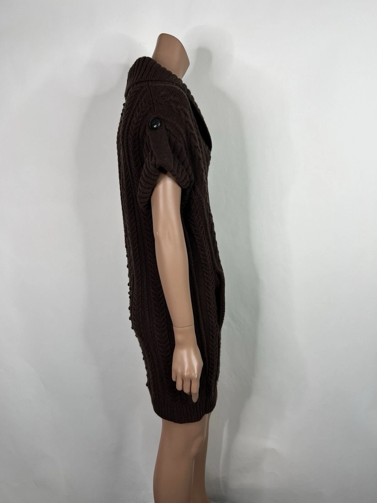 Abito maglione marrone vintage Alexander McQueen C.AW2008 XS