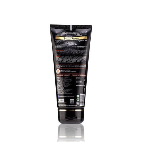 VLCC 7X Ultra Whitening & Brightening Charcoal Peel Off Mask - 100gm - Picture 2 of 7