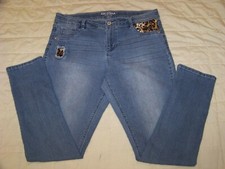 Girls Arizona Embellished Distressed Stretch Skinny Jeans - Size 20 1/2 Plus