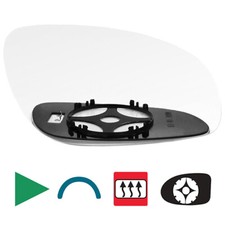 Spiegelglas / Ersatzspiegel für OPEL VECTRA C 2002-2008 rechts beheizbar konvex
