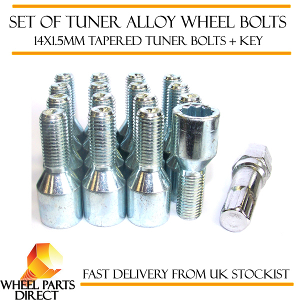 Set Of 20 12x1.25mm 12x1.25 Tuner Drive Sparco SD Alloy Wheel Bolts