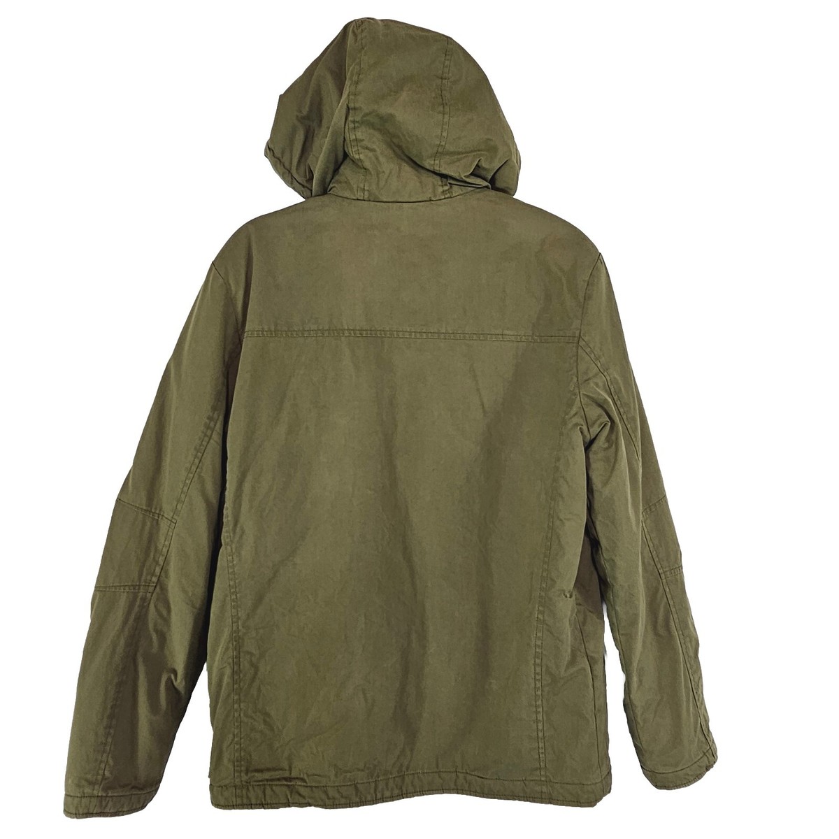 American Eagle Mens Utility Parka Jacket Small Green Military Coat  