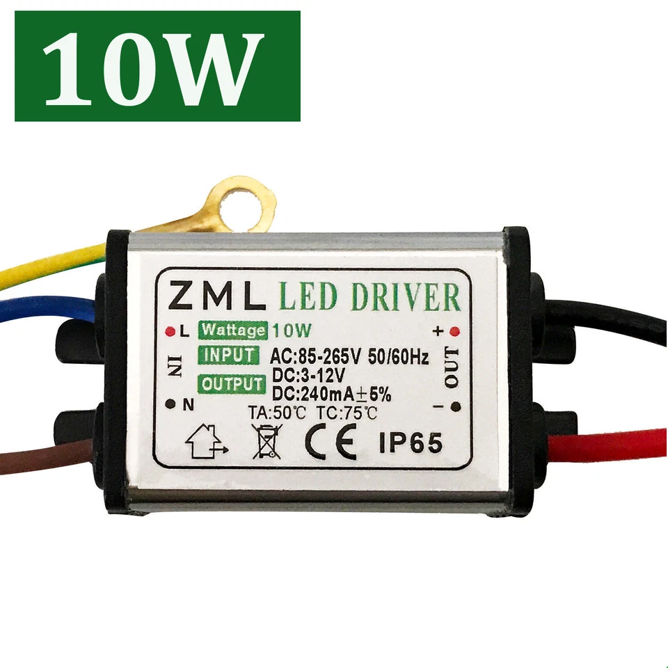 LED driver Power Supply 10W/20W/30W/50/70/100W transformer AC 85-265V Waterproof - Image 2 of 4