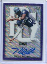 2020 Leaf Perfect Game All-American Metal Purple Wave Michael Braswell Auto 3/8