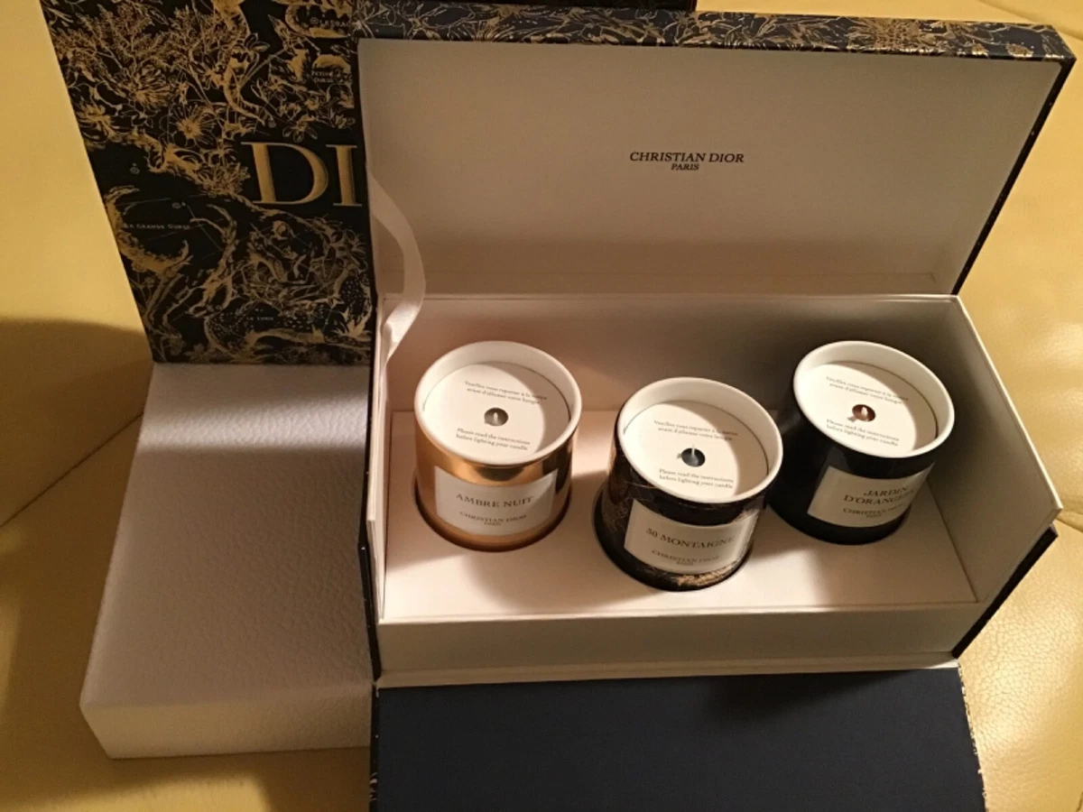 Christian Dior Scented Candles Ambre Nuit 30 Montaigne Jardin D’Oranges New  Gift