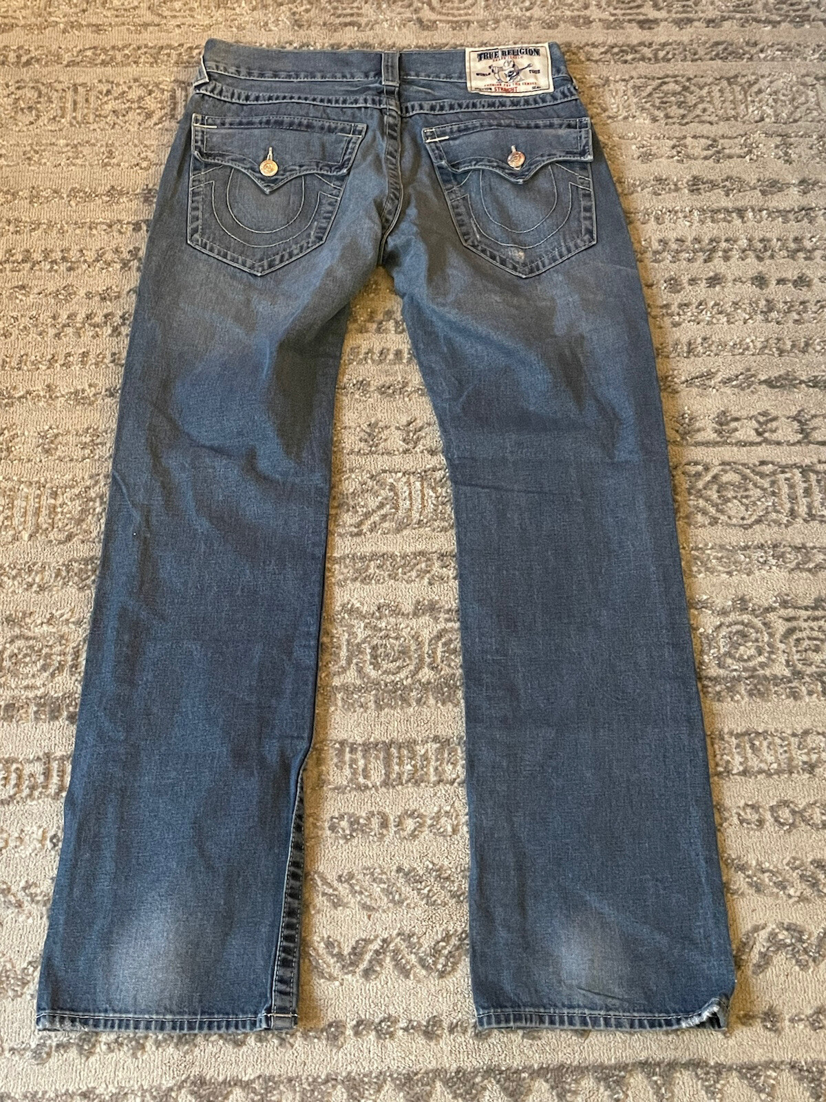 True Religion Medium Wash Basic Straight Leg Jean… - image 6