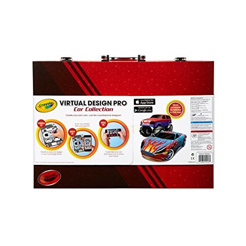 Crayola Virtual Design Pro-Cars Set, New, Free Shipping 04-1922 Travel Kit Kids