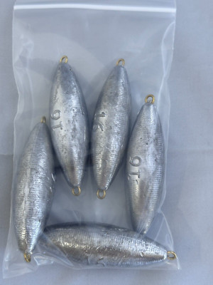 16 oz Torpedo Sinkers Fishing Trolling Lead Weight Inline Tackle 5 Pieces