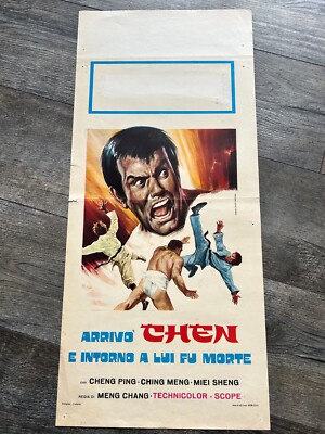 Chen Arrived Around Him Was Death Vintage Movie Poster Italian Italy Cheng Ping