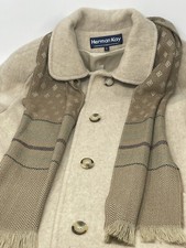 Herman Kay Wool Pea Coat Scarf Set. Size