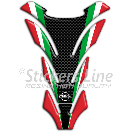 Adesivo paraserbatoio HONDA SUZUKI YAMAHA HUSQVARNA KAWASAKI Tank Pad 3D X#5 - 第 1/1 張圖片