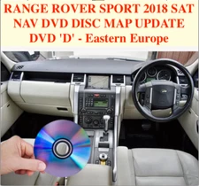RANGE ROVER SPORT 2018 SAT NAV DVD DISC MAP UPDATE DVD 'D' - Eastern Europe