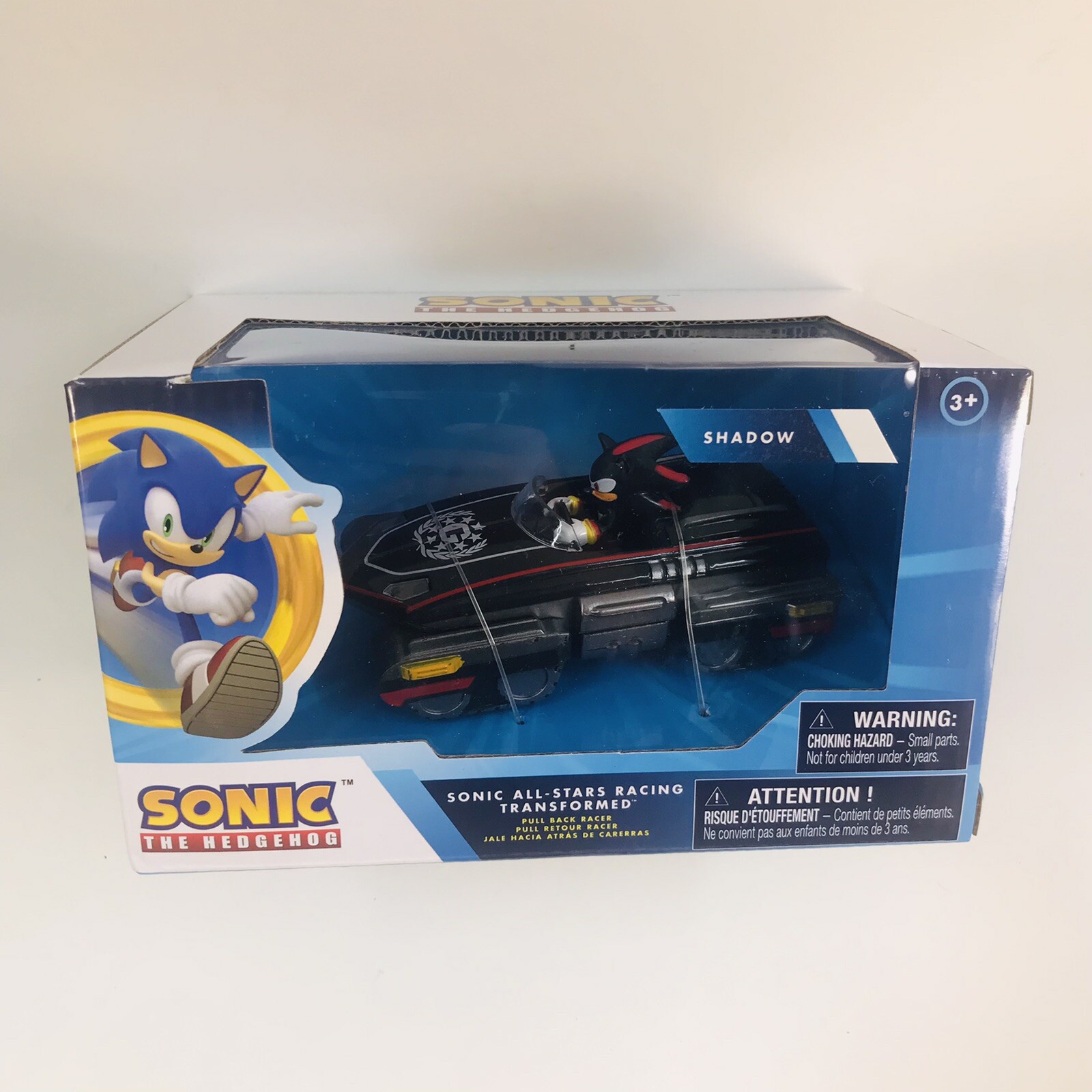 Sonic The Hedgehog All Stars Racing Transformed Pullback Racer Shadow Car 2019