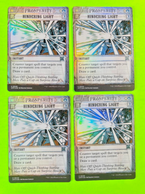 MTG - Outlaws of Thunder Junction - Hindering Light - Lot of 4 FOIL Cards | eBay MTG - Outlaws of Thunder Junction - Hindering Light - Lot of 4 FOIL Cards | eBay