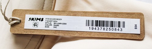 Skims Women's Fits Everybody Demi Coverage T-Shirt Bra ZG3 Sand Size 34C NWT - Picture 5 of 6