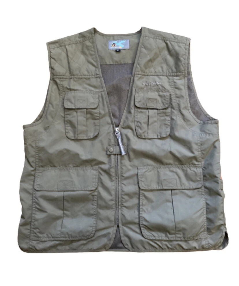 Kolping Vest Green Adult Size EL Hiking Fishing Hunting Walking Outdoors Vented