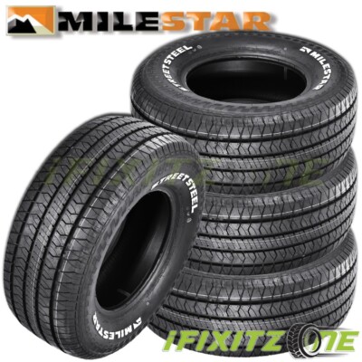 4 Milestar Streetsteel P225/70R14 98T SL RWL All Season High ...