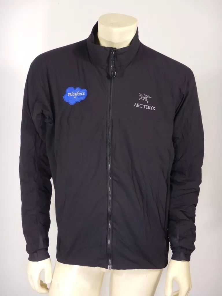 Arc'teryx Men's ATOM LT JACKET Black SALESFORCE LOGO