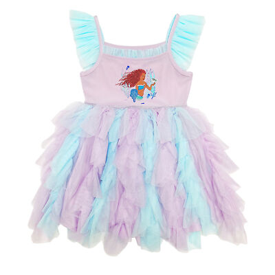 Disney The Little Mermaid Ariel Girls Dress Tutu Toddler Outfit 2T 3T 4T  Movie