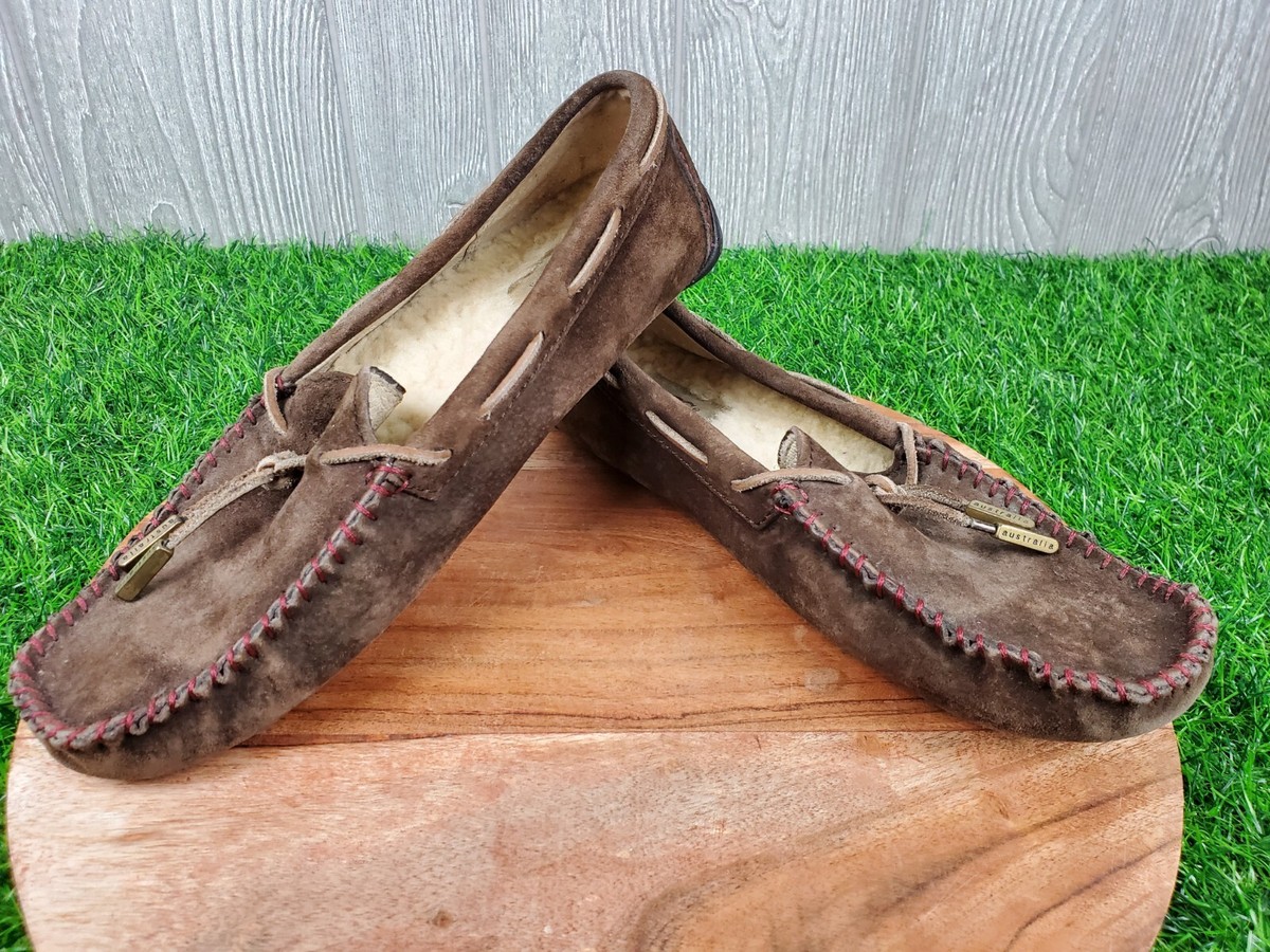 UGG Australia Brown Slip-on Loafers Moccasins Size 8 Style  display picture 1
