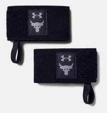 Under Armour Project Rock Wrist Wraps Training Lifting Unisex One Size Black NWT