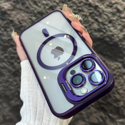 For iPhone 17 Pro 16 15 14 11 Pro 15 Mag Safe Phone Case Camera Lens Protector