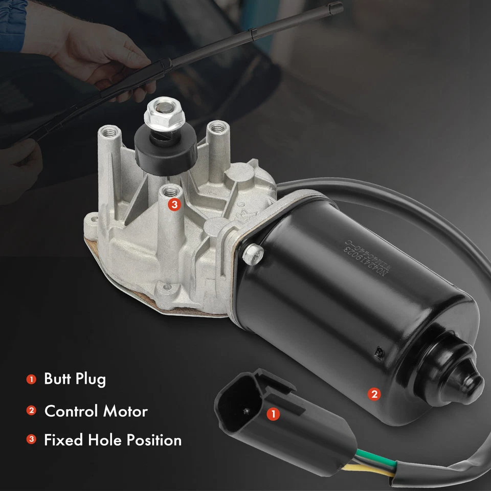 Motor limpiaparabrisas delantero para Jeep Cherokee XJ 1991-1999 Comanche MJ 91-92 Foto 4 de 4