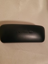 Lacoste Eye Sun Glass Case hard Shell Protective navy blue EUC
