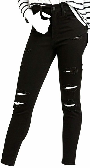 Levi's Women's Black Size 30 Distressed SKINNY Ankle Jeans Stretch #645 for  sale online | eBay
