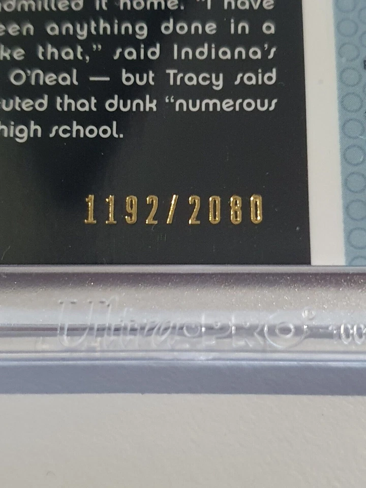2006 Topps Finest Tracy McGrady #PATCH /2080 Game Worn Jersey - Rare - Image 2 of 3