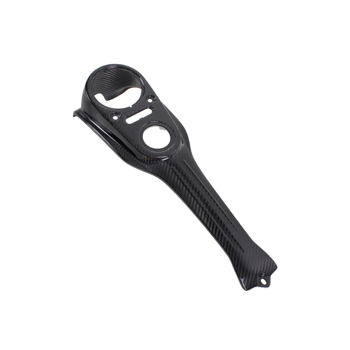 Black Carbon Fiber Gas Tank Dash Panel Console for Harley 2013