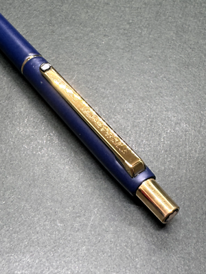 Excellent] MONTBLANC Noblesse Slimline Navy-Blue GT Vintage Knock
