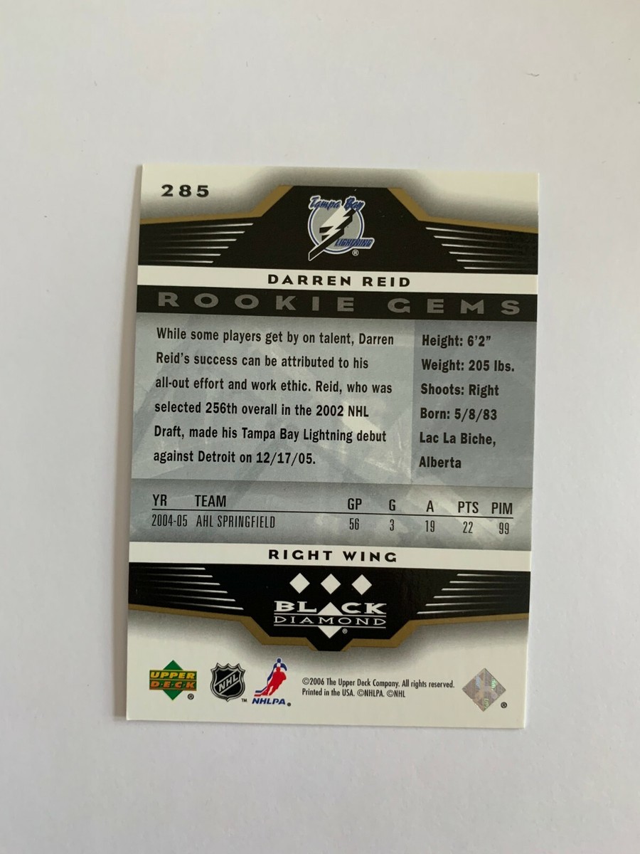 2005-06 Black Diamond #285 Darren Reid RC - Tampa Bay