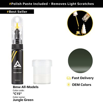 Touch up Paint for Bmw All Models Code: C15 Jungle Green