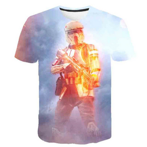 T-Shirt Boys Girls Marvel Super Hero Spider-Man Black Panther Groot Yoda Anime - Picture 32 of 37