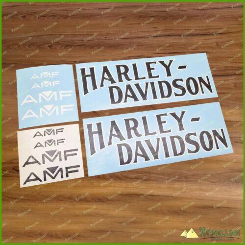 AMF Harley Davidson FXLR FXEF FXE 1977 LOW RIDER Gas Fuel Tank Stickers Decals - Foto 9 di 18
