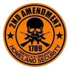 2nd Amendment Hard Hat Decal / Helmet Sticker / Funny Stickers 2A USA Motorcycle