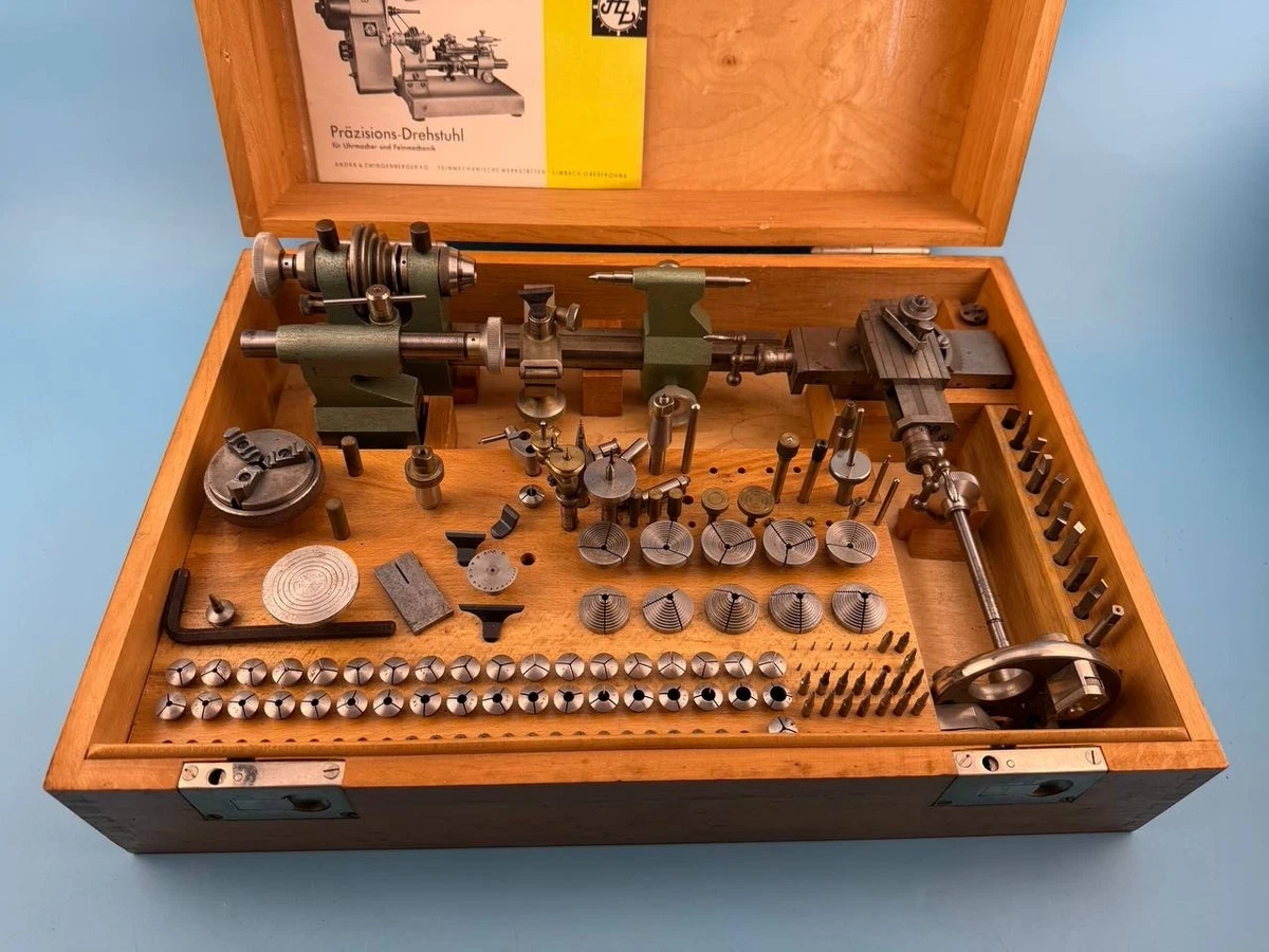 Watchmakers Andra Lathe 8 Mm Collet Set Germany