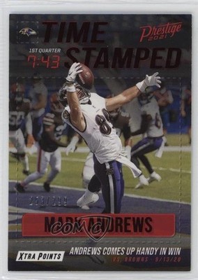 2021 Panini Prestige Time Stamped Xtra Points Red /299 Mark Andrews #TS-MA 1fa0