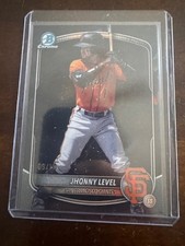 2025 Bowman Draft Jhonny Level True Black Refractor /10 SF Giants