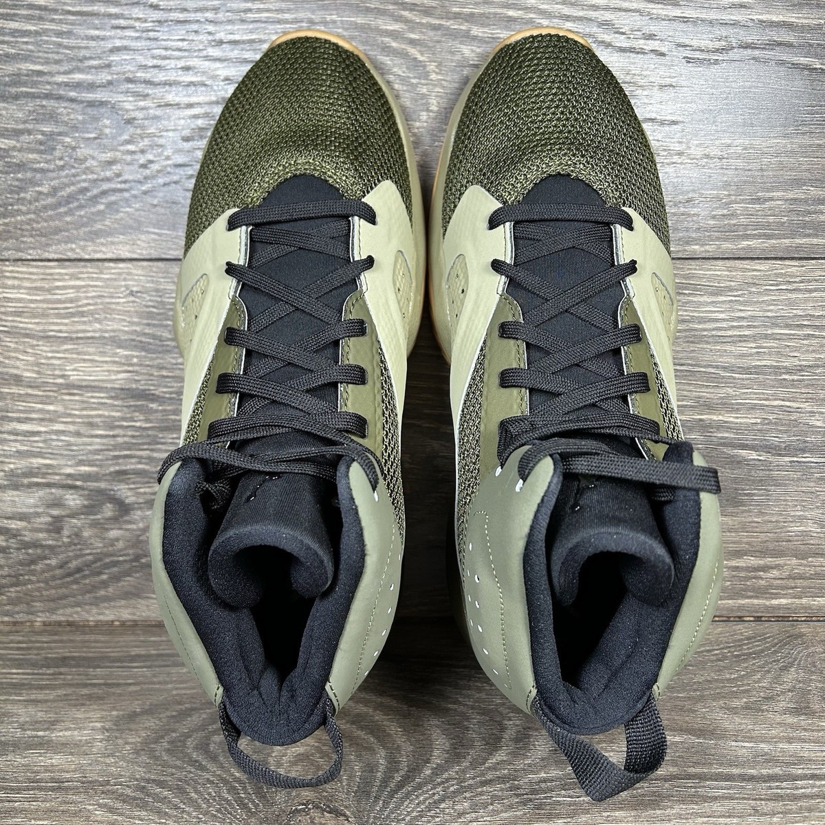 Size 10m/11.5w Jordan Lift Off Men\'s Olive Green High-Top Athletic Sneakers Nike Mens Jordan Lift Off Olive Green Gum Athletic  main image 2