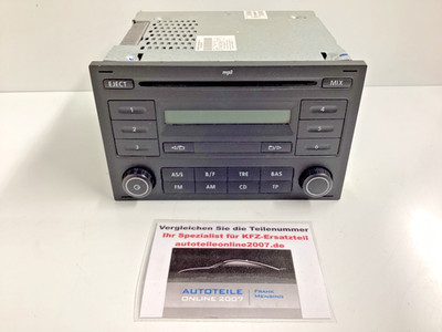 VW Polo 9N Autoradio CD Player RCD200 MP3 Audio -ohne Code!- 6Q0035152E