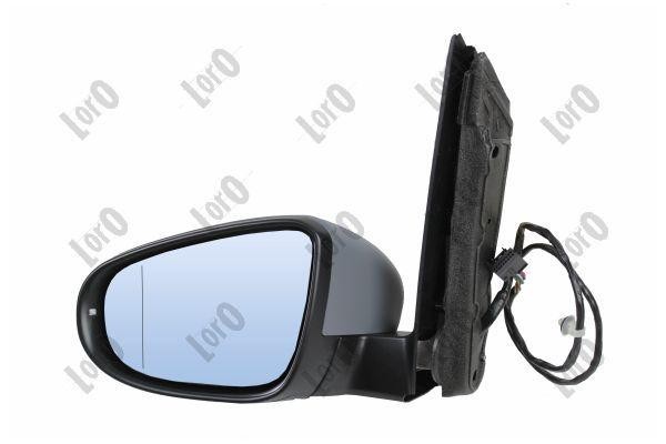 ABAKUS 4041M04 Power Left Heated Exterior Mirror With Turn Signal Grey For VW